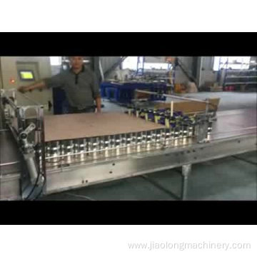 Automatic magnetic palletizer machine for aerosol cans making